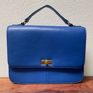 Blue Leather J. Crew Kelly Bag